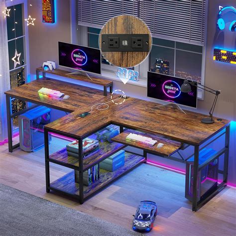 SEDETA Couples Gaming Desk .
